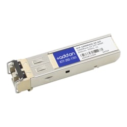 AddOn MSA and TAA Compliant 1000Base-SX SFP Transceiver (MMF, 850nm, 550m, LC) - 100% compatible and guaranteed to work