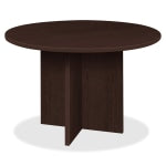 Lorell Prominence 2.0 Round Conference Table, 42inW, Espresso