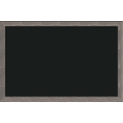 U Brands Magnetic Chalkboard, 35in X 23in, Brown Rustic Wood Frame