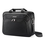 Samsonite Xenon 3 Polyester Techlocker Briefcase, 16 1/2inH x 12 3/4inW x 4inD, Black