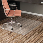 Realspace EconoMat Chair Mats for Hard Floors, Rectangular,  36in x 48in, Clear, Pack Of 25 Chair Mats