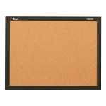 SKILCRAFT Cork Bulletin Board, 18in x 24in, Aluminum Frame With Black Finish (AbilityOne 7195 01 651 1298)