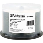 Verbatim Printable DVD-R Disc Spindle, Pack Of 50