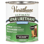 Varathane Ultimate Water-Based Spar Urethane, 32 Oz, Crystal Clear Gloss, Pack Of 2 Cans