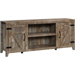 Sauder Select Farmhouse Rustic Entertainment Credenza For 70in TV, 26-13/16inH x 62-3/4inW x 15-5/16inD, Rustic Cedar