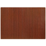 Anji Mountain Bamboo Roll-Up Chair Mat, 48in x 72in, 1/4in-Thick, Dark Cherry