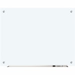 Lorell Non-Magnetic Unframed Dry-Erase Glass Whiteboard, 48in x 36in, Frost