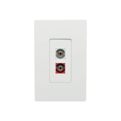 Tripp Lite RCA Female Audio to Screw Terminal Keystone Jack Kit Red/White - Modular insert (coupling) - RCA - white, red - for P/N: N062-012-KJ, N062-016-KJ, N062-024-KJ, N062-032-KJ, N080-104, N080-106, N080-SMB1-WH