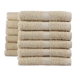 1888 Mills Crown Touch Hand Towels, 16in x 30in, Beige, Pack Of 120 Towels