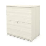 Bestar Universel 28-7/16inW x 19-5/8inD Lateral 2-Drawer File Cabinet, White Chocolate