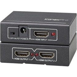 KanexPro 4K UHD HDMI 1x2 Port Splitter - 60 Hz to 60 Hz - 1 x HDMI In - 2 x HDMI Out