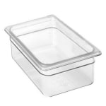 Cambro 1/2 Size Camwear Food Pan, 8in x 10in x 13in, Clear