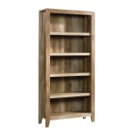 Sauder Dakota Pass 72inH 5-Shelf Bookcase, Craftsman Oak