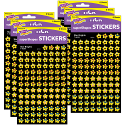 Eureka Jumbo Scented Stickers, Chocolate Chip Cookie, 12 Stickers Per Pack, Set Of 6 Packs