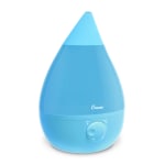 Crane Drop Ultrasonic Cool Mist Humidifier, 8 5/8inH x 8 5/8inW x 13 3/8inD, Aqua