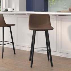 HON Volt 5705 Fabric Mid-Back Stool, Black