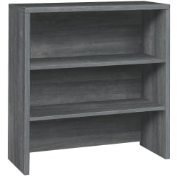 Bush Furniture Hutch For L-Shaped Desk, 60inW, Platinum Gray, Standard Delivery