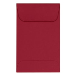 LUX Coin Envelopes, #1, Gummed Seal, Garnet, Pack Of 500